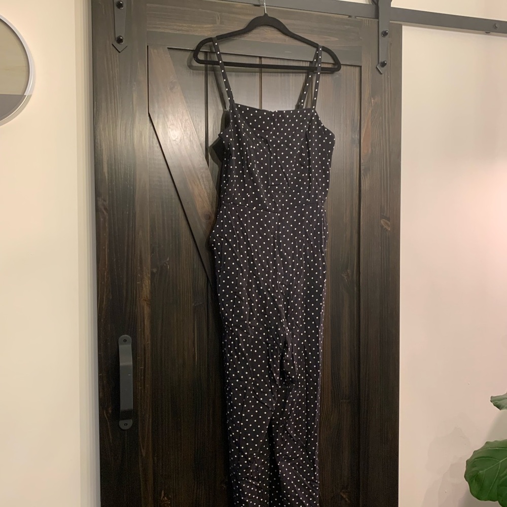 Black and White Polka Dot Jumpsuit